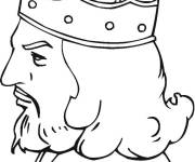 Coloriage Portrait du T&ecirc;te de viking