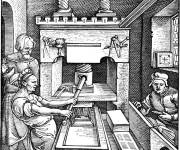 Coloriage Presse livres au moyen age
