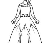 Coloriage Princesse cligne l'oeil