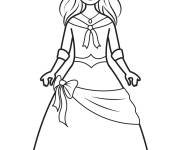 Coloriage Princesse magnifique