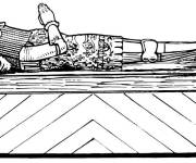 Coloriage reliquaire de moyen age