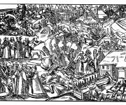 Coloriage Sabbats Sorcières du moyen age