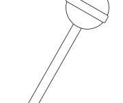Coloriage et dessins gratuit Sceptre arme du moyen age à imprimer
