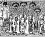 Coloriage Seigneurs M&eacute;di&eacute;vaux