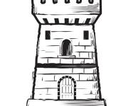Coloriage Tours du Moyen-&Acirc;ge