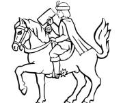 Coloriage Un messager du roi