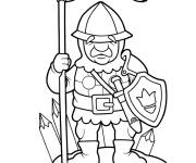 Coloriage Un soldat au fil du temps