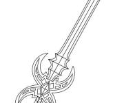 Coloriage Une &eacute;p&eacute;e magique