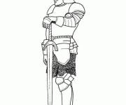 Coloriage et dessins gratuit Visage apparu d'un chevalier à imprimer