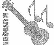 Coloriage Antistress musique