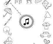 Coloriage Coloriez les instruments de musique