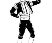 Coloriage Danser sur les m&eacute;lodie de bolero