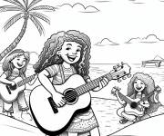 Coloriage F&ecirc;te reggae