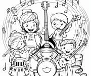 Coloriage Genres musicaux