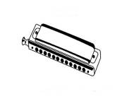 Coloriage Harmonica facile