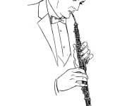 Coloriage Instrument cor anglais