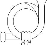 Coloriage Instrument de musique cor postal