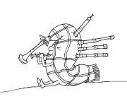 Coloriage Instrument de musique de Scotland