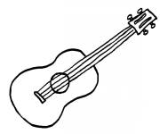 Coloriage Instrument de musique simple