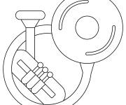 Coloriage Instrument de musique Sousaphone