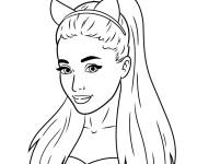 Coloriage La musicienne Ariana Grande