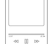 Coloriage Lecteur MP3 simple