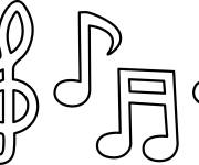 Coloriage Les notes sont Do, re, mi, fa, si, la, si, do
