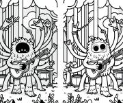 Coloriage Monstres qui aiment la musique