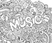Coloriage Musique art maternelle