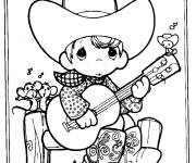 Coloriage Musique c&eacute;l&eacute;br&eacute; par un enfant mignon