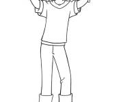Coloriage Musique de rap pour enfants