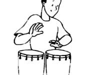 Coloriage et dessins gratuit Musique percussionniste à imprimer
