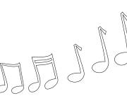 Coloriage Notes de musique en dansant