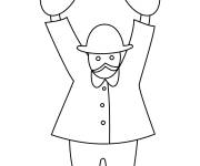 Coloriage Percussionniste pour enfants