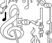 Coloriage Savez vous ces notes de musique