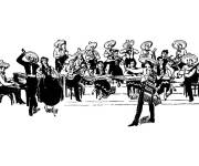 Coloriage Un orchestre mexicain
