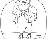 Coloriage Un rappeur dessin&eacute; &agrave; la main