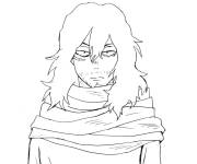 Coloriage Aizawa de My hero academia