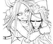 Coloriage All might et son ami de My hero academia