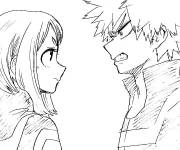 Coloriage Bakugou en col&egrave;re de Uraraku