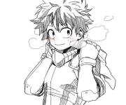 Coloriage Beau gar&ccedil;on de My hero academia