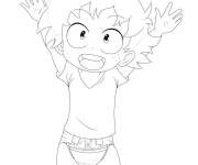Coloriage B&eacute;b&eacute; Mojo d'anime My hero academia