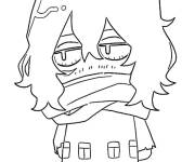 Coloriage et dessins gratuit Chibi de la s&eacute;rie d'anime Mon universit&eacute; de h&eacute;ros à imprimer