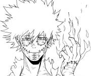Coloriage Dabi de My hero academia