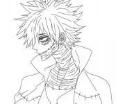 Coloriage et dessins gratuit Dabi personnage d'anim&eacute; japonais à imprimer
