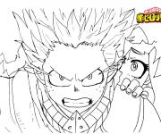 Coloriage Deku au combat