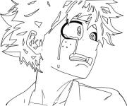 Coloriage et dessins gratuit Deku en pleurant de My hero academia à imprimer