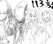 Coloriage Dessin manga My hero Academia a4