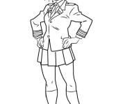 Coloriage Dessin Mina Ashido de My Hero Academia