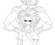 Coloriage double apparence de Omnipotent  My hero academia